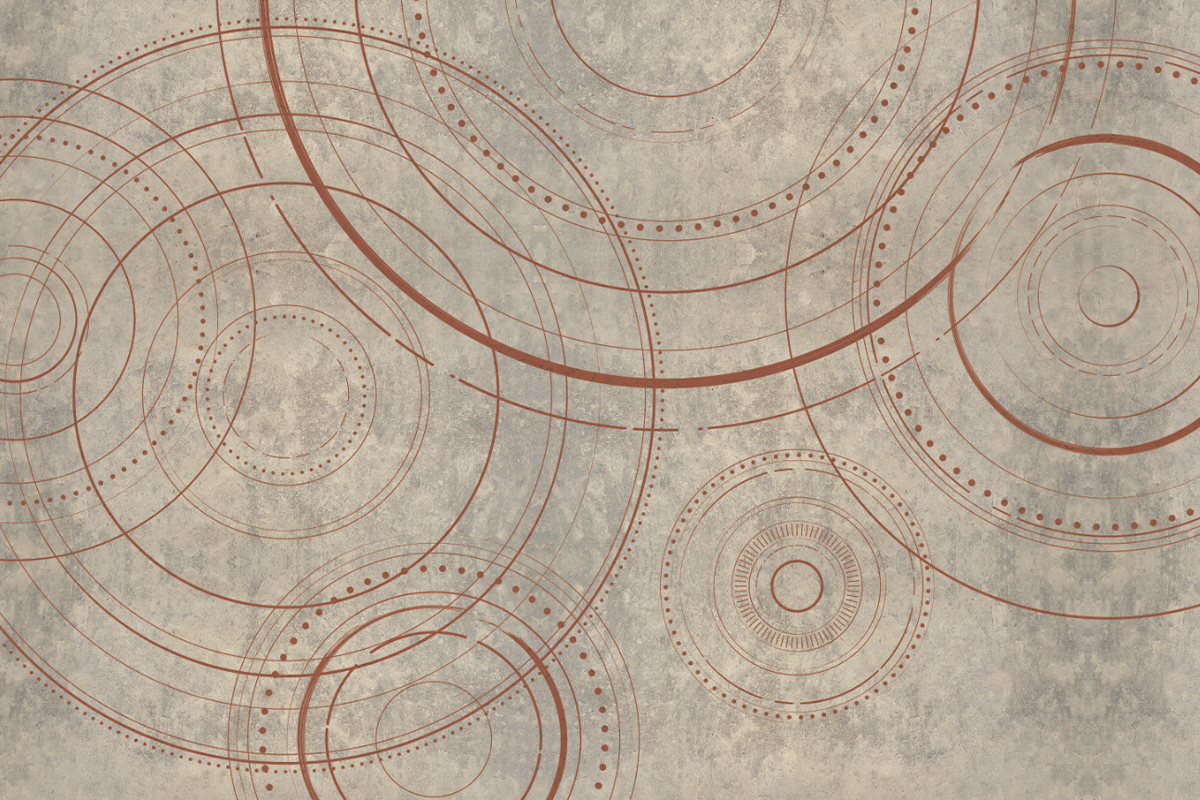 Печать обоев: ROUNDDECO RED