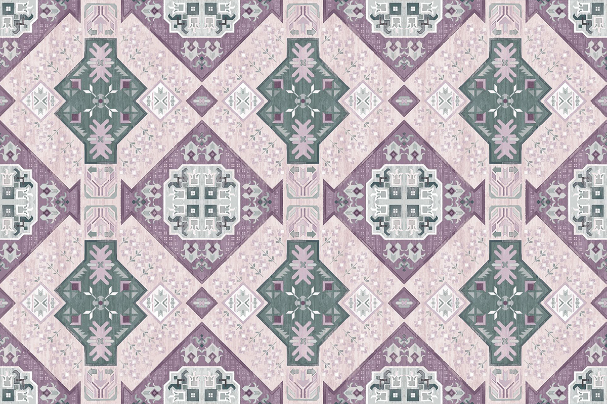 Печать обоев: ITS BOHO PURPLE