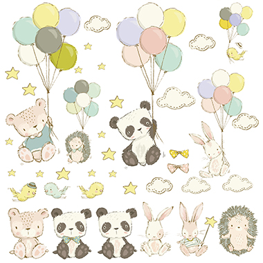 Наклейки с милыми зверьками – фото 1