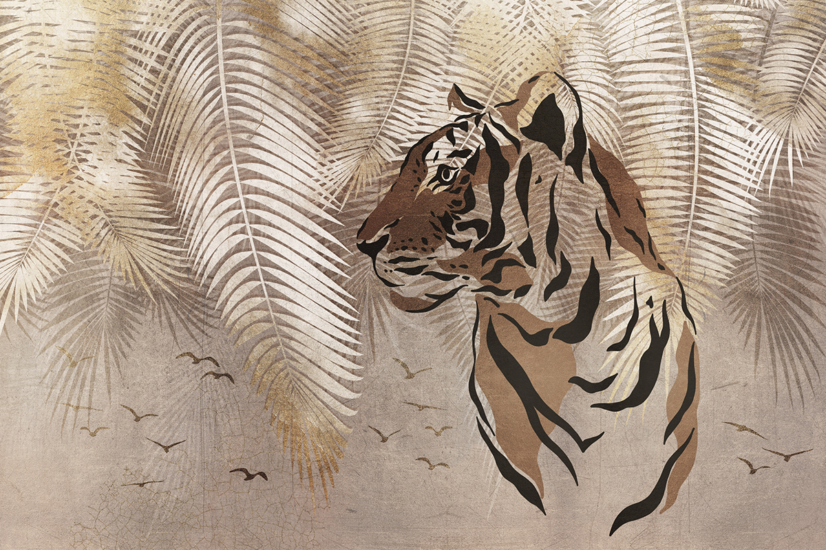 Печать обоев: LEAF TIGER