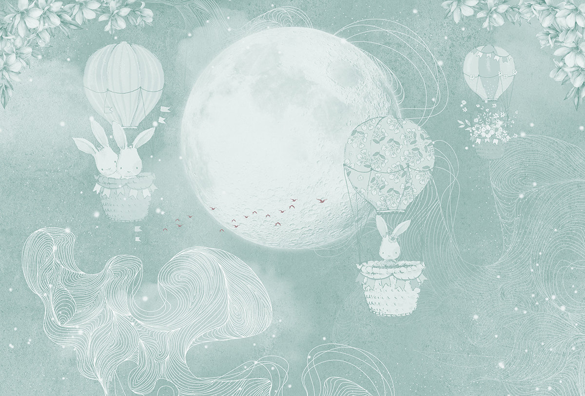 Печать обоев: RABBIT MOON G