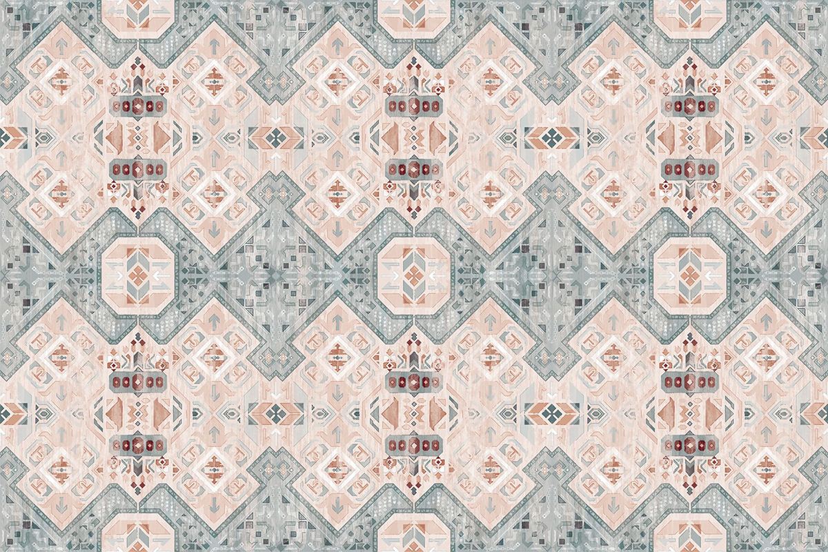 Печать обоев: ITS BOHO BLUE