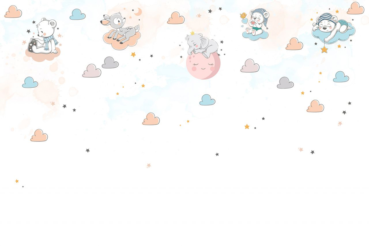 Печать обоев: cute cloud