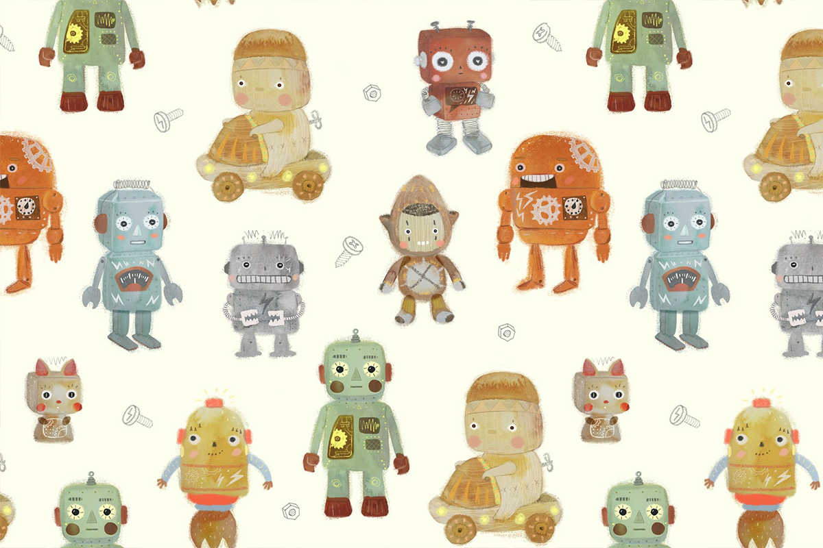 Печать обоев: РОБОТЫ
