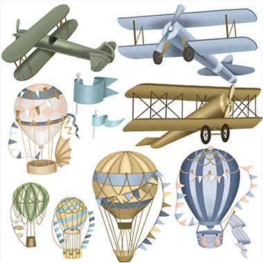 Наклейки с воздушными шарами – фото 1