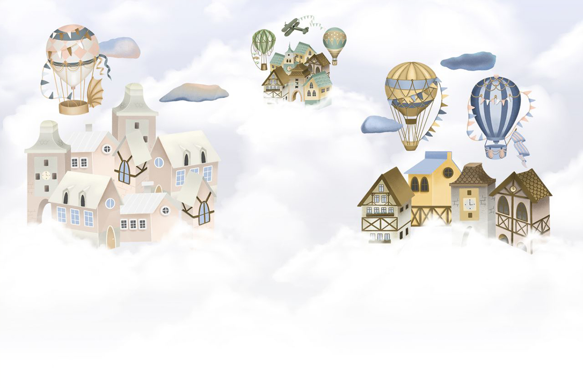 Печать обоев: old town flying