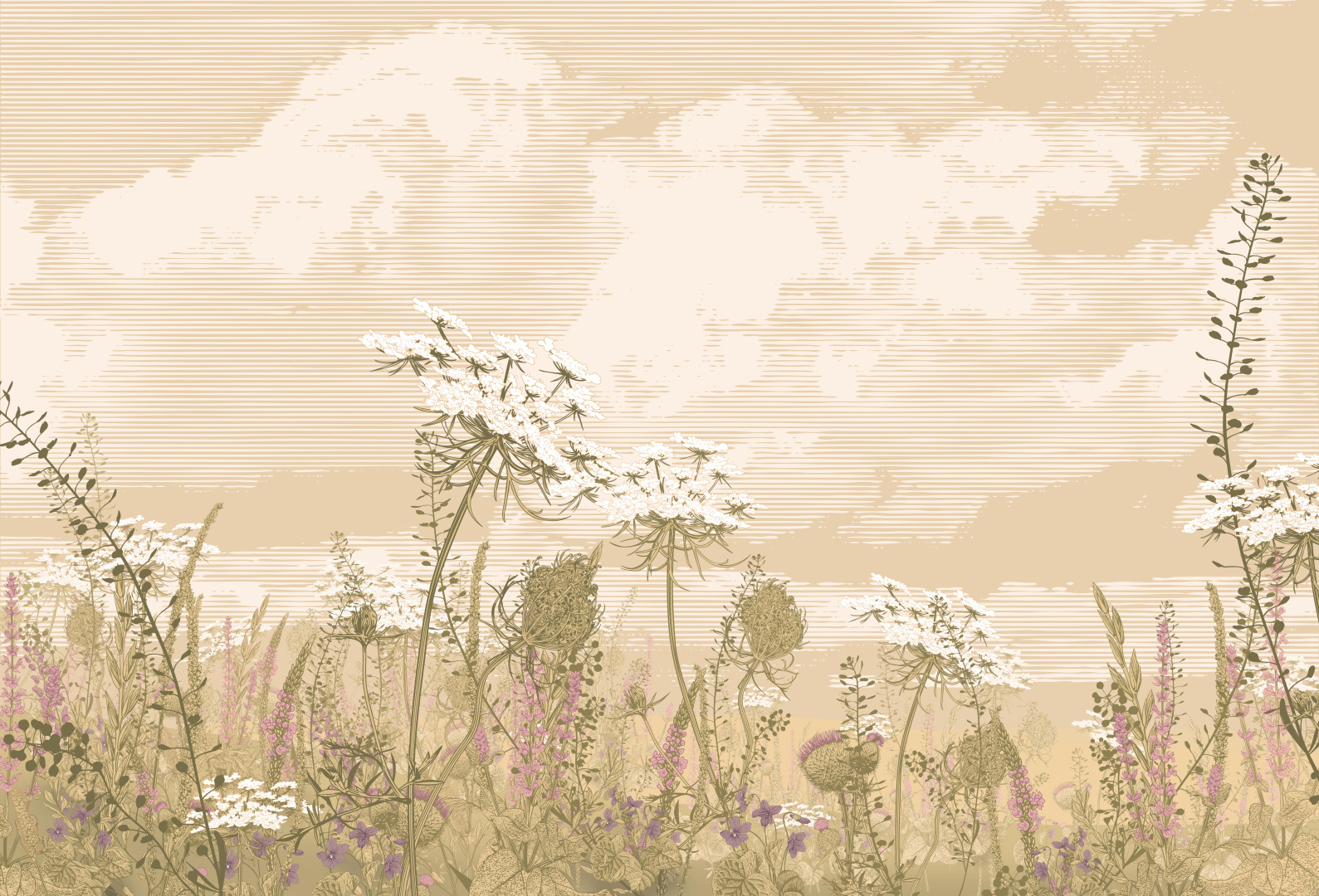 Печать обоев: LUZHOK Taup