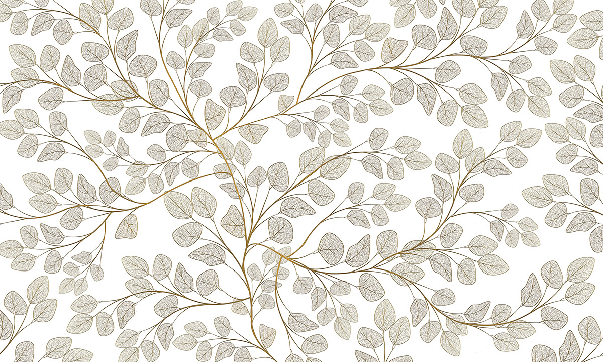 Печать обоев: Bijou gentle leafs