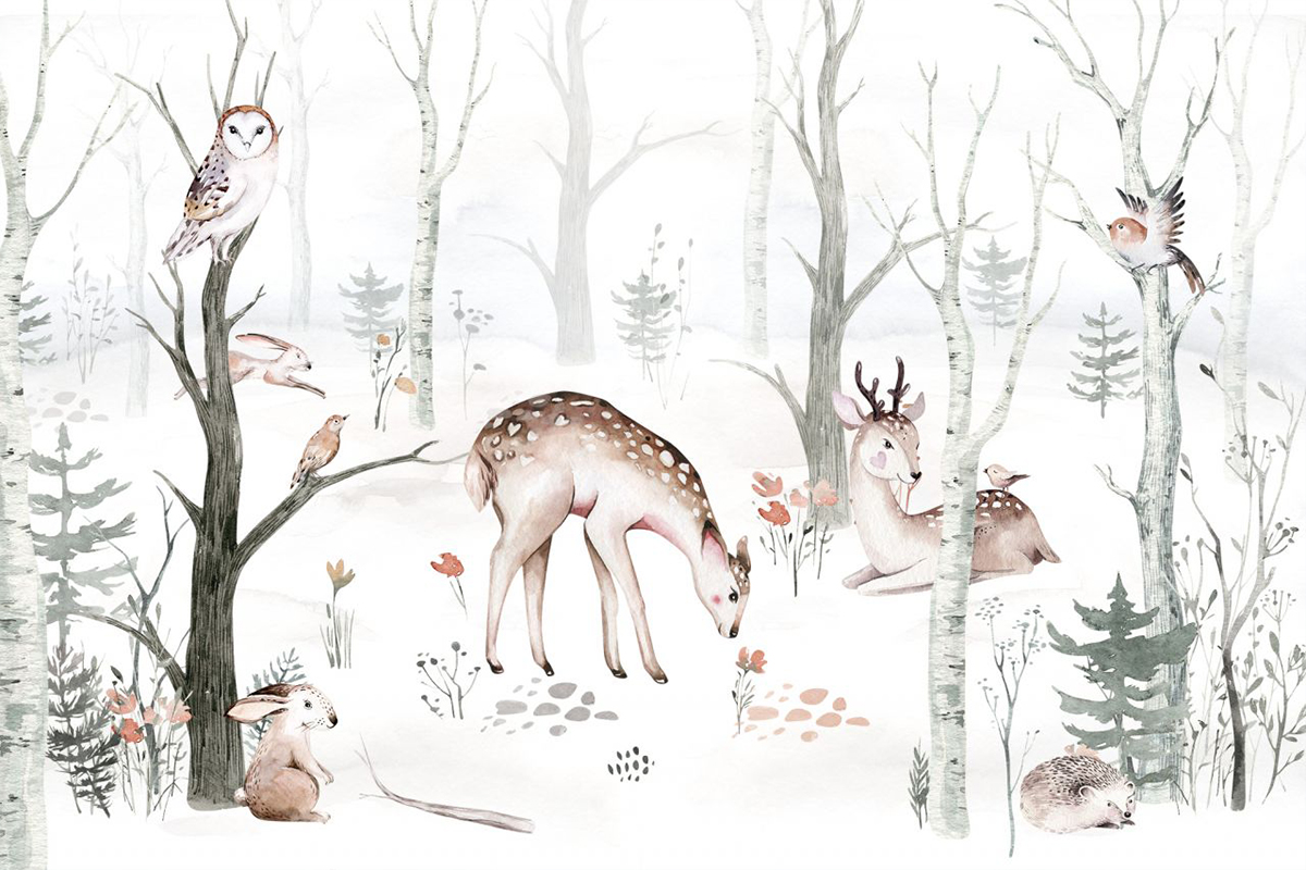 Печать обоев: Дыхание севера deer