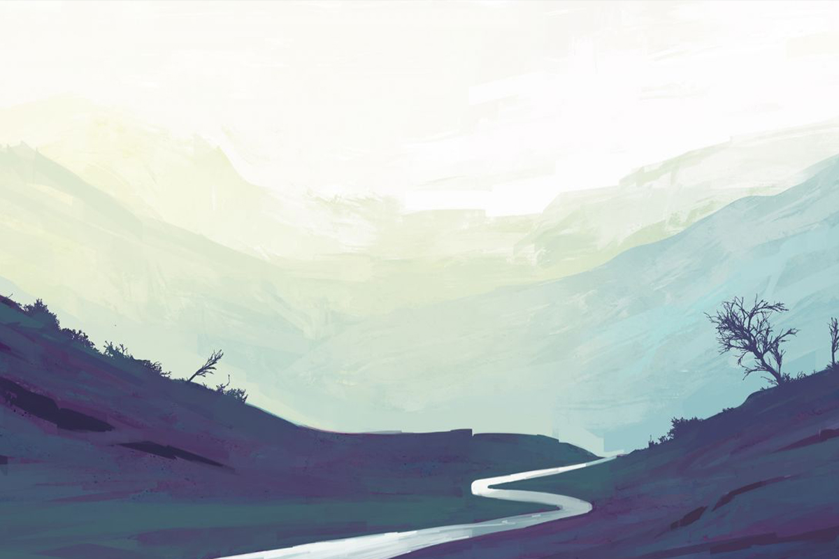 Печать обоев: Голубая пустыня