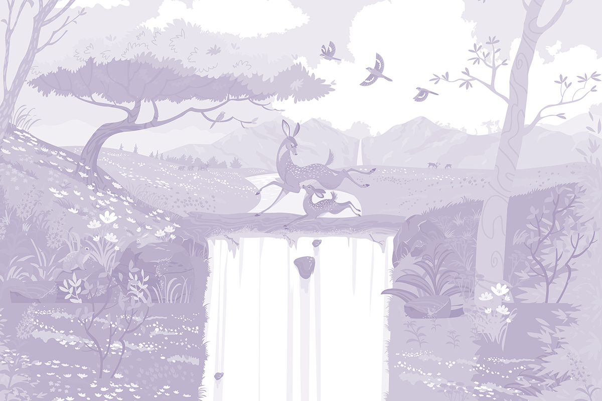 Печать обоев: FUNNY DEER V