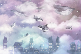 WHALE SPACE TOWN UNI – образец 2