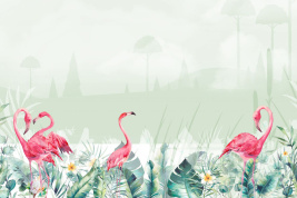 Фламинго зеленые мк – образец 2