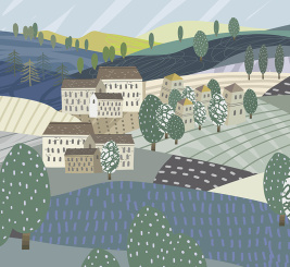 Тихая обитель голубая – образец 1