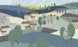 Тихая обитель голубая – образец 2