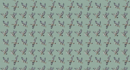 Дикие гуси (бирюза) – образец 2