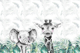 Слон и жираф – образец 2