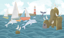 Sea cruise blue  – образец 2