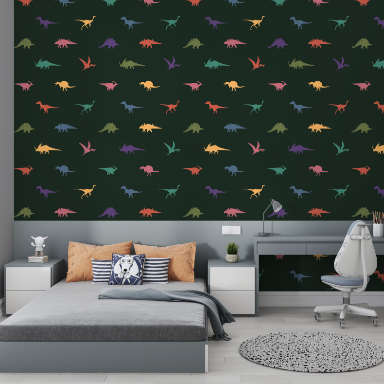 Dinosaurs pattern green – фото 2