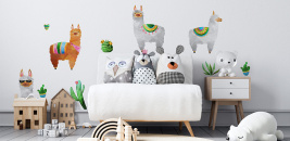 Наклейки с ламами – образец 2