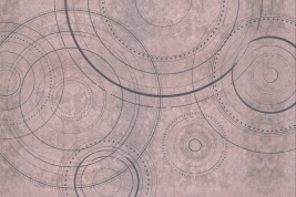 Стильные круги серые – образец 2