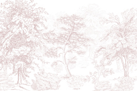 MONO GRAPHIC TREES PINK – образец 2
