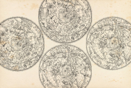 Карта неба винтаж – образец 2