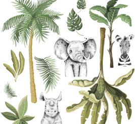 Наклейки с африканскими животными – образец 1