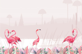 Фламинго розовый – образец 2