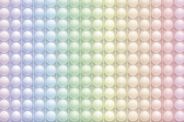 Поп-ит пастельная радуга – образец 2