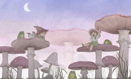 Грибная поляна a – образец 2