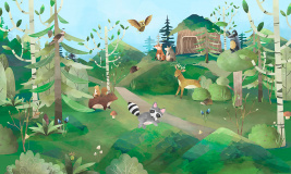 Карта мира: Животные k3 – образец 2