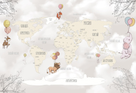 Карта с облаками – образец 2