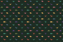 Dinosaurs pattern green – образец 2