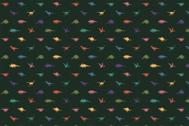 Dinosaurs pattern green – образец 2