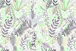 Bigflowers grey – образец 2