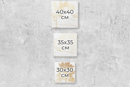 LINE TREE GOLD CANVAS – образец 2