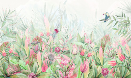 Зеленый орнамент fresh – образец 2