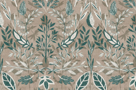 ВЫШИВКА ЛИСТВА НА ХОЛСТЕ – образец 2