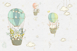 Floral air baloon – образец 2