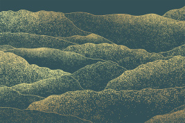 Море золота синее – образец 2