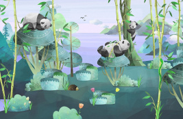 Bamboo panda – образец 2