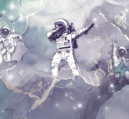 Метеорит текстурный V – образец 1