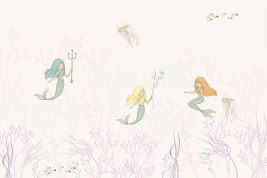 Mermaids sea pink leaf – образец 2