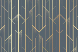 Золотая геометрия зеленая – образец 2