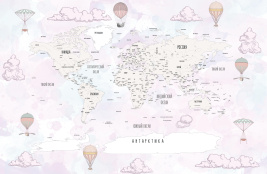 Watercolor balloons map g – образец 2