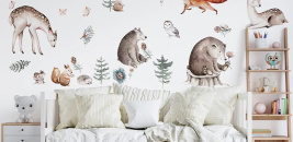 Наклейки с лесными животными – образец 2