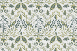 ВЫШИВКА ЛИСТВА НА БЕЛОМ – образец 2