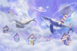 Киты в облаках 3 – образец 2