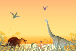 Мир динозавров orange – образец 2